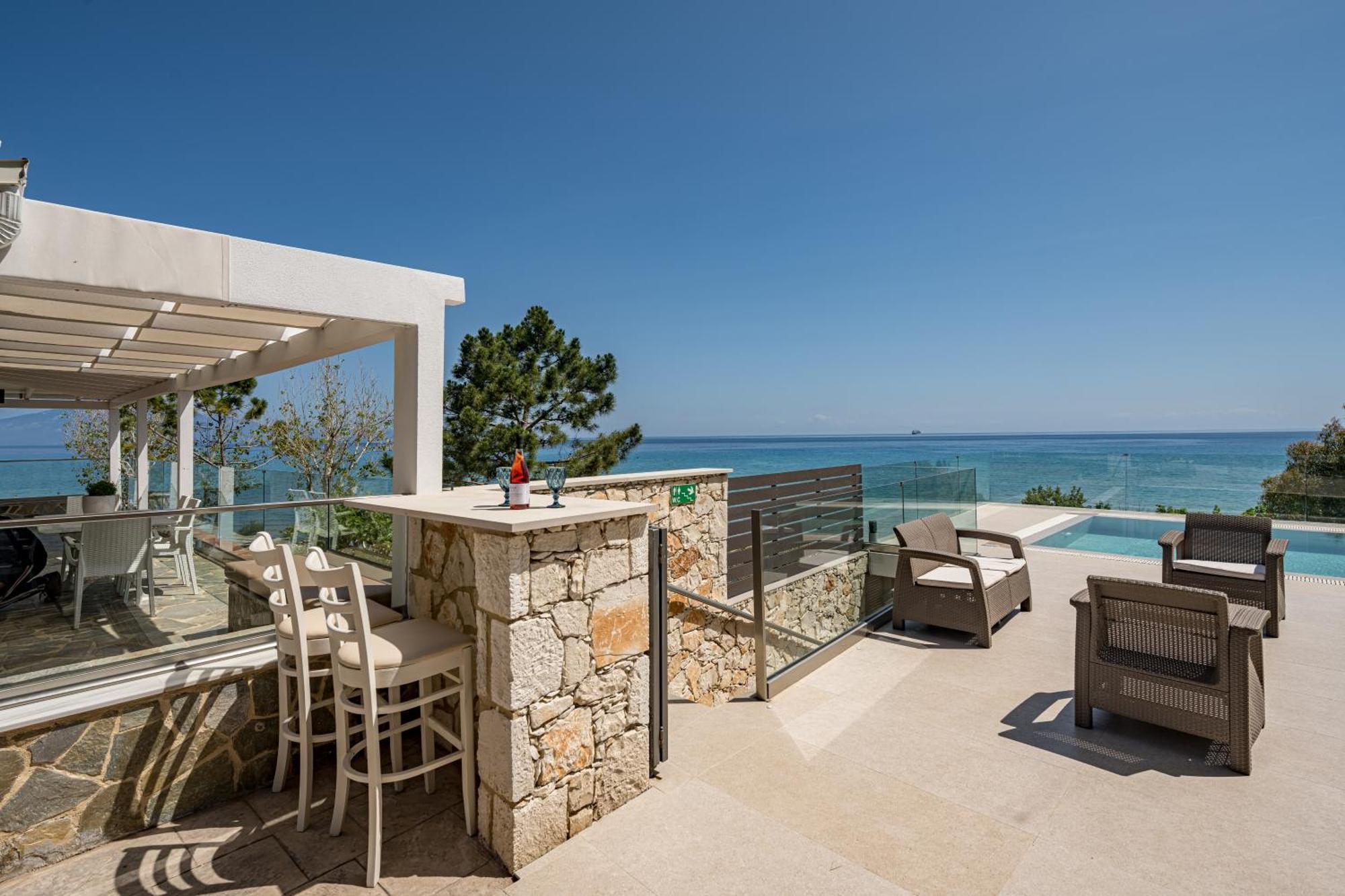 Addimare Sea View Villa, And Events Venue Alykes  Extérieur photo